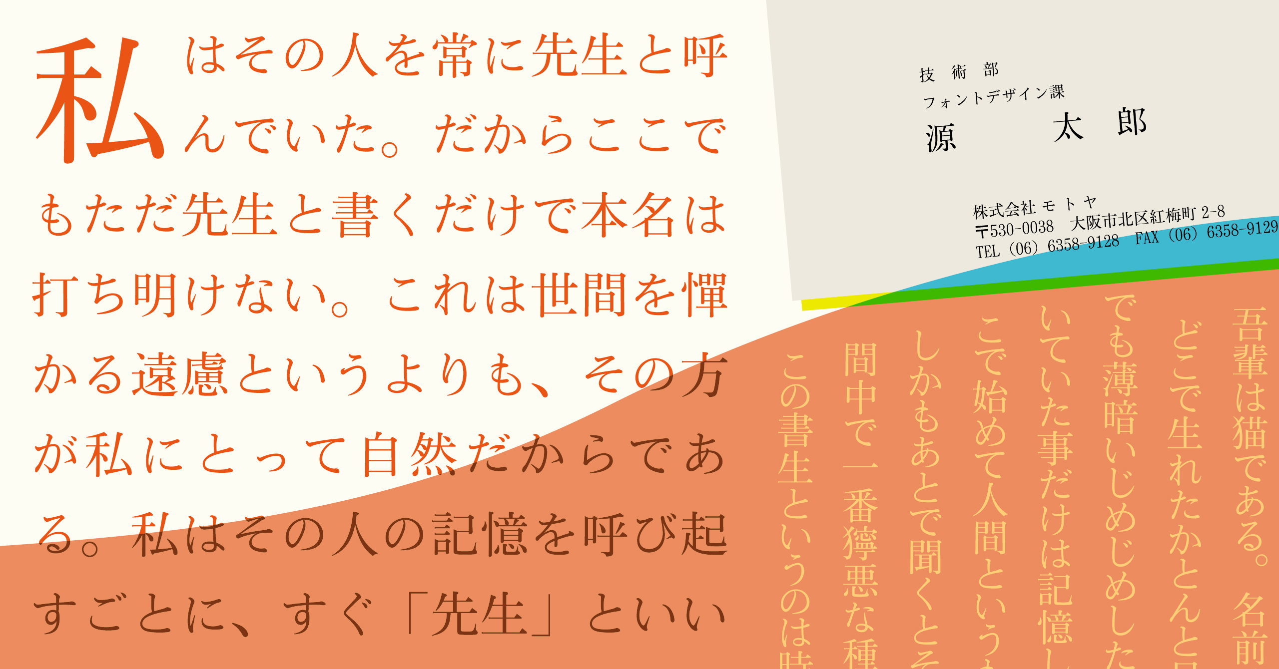 使用事例:モトヤ明朝