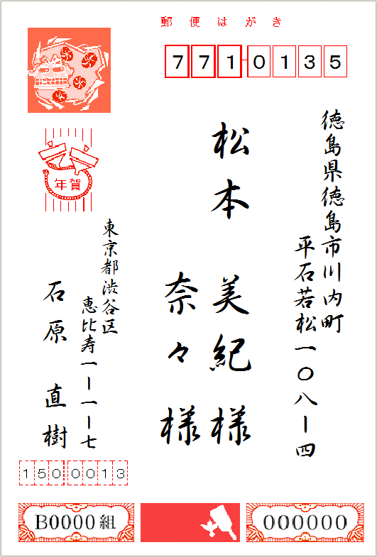 宛先表面